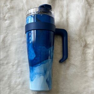 Blue Marble Travel Tumbler with Handle - Brand Unspecified